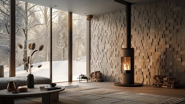 Quel parement mettre derrière poêle à bois: idées et conseils